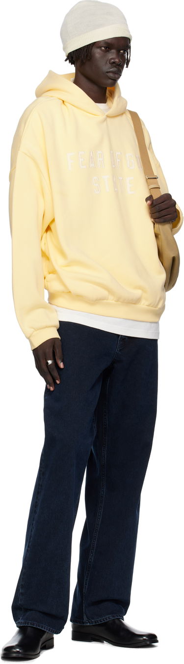 Mikina Fear of God ESSENTIALS 90s Fit Fleece Hoodie Žltá | 192SP256218F, 3