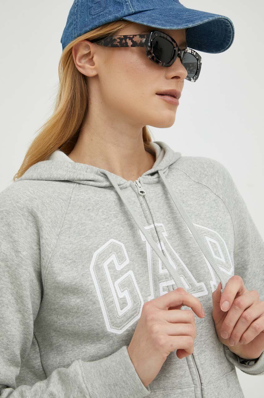 Mikina GAP Logo Full-Zip Hoodie Šedá | 463503.03LIGHTHEA, 0