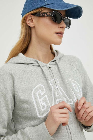 Mikina GAP Logo Full-Zip Hoodie Šedá | 463503.03LIGHTHEA, 0