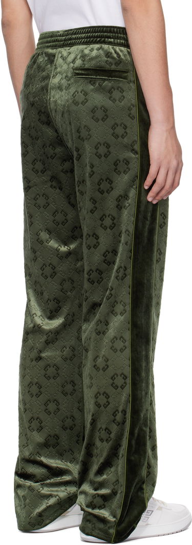 Tepláky Givenchy Monogram Velvet Sweatpants Zelené | BM51HS316Z300, 2