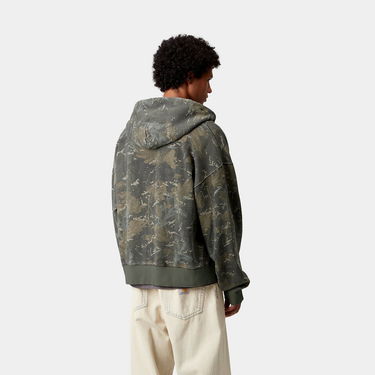 Bunda Carhartt WIP Carhartt WIP Benton Hooded Camo Sweat Jacket Zelené | I035437_5, 1