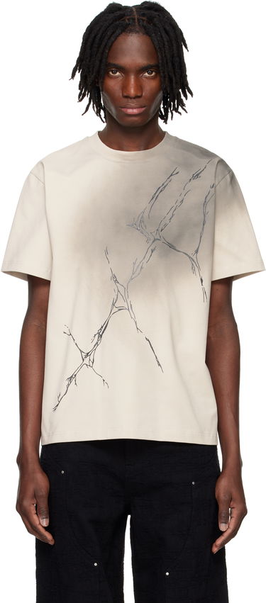 Tričko HELIOT EMIL HELIOT EMIL Fluxus Graphic T-Shirt Béžová | PRESS25_M_09_129_ST18, 0