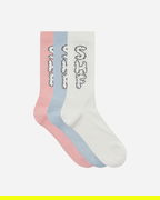 3 Pack Cloud Logo Sock