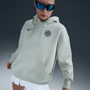 Mikina Nike Inter Milan Phoenix Fleece Hoodie Zelené | HJ6312-092, 4