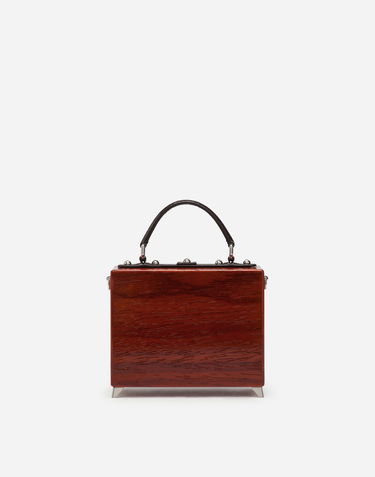 Kabelka Dolce & Gabbana Dolce & Gabbana TV Dolce Box Bag Hand-Painted Wood Hnedá | BB5970A8H0880995, 2