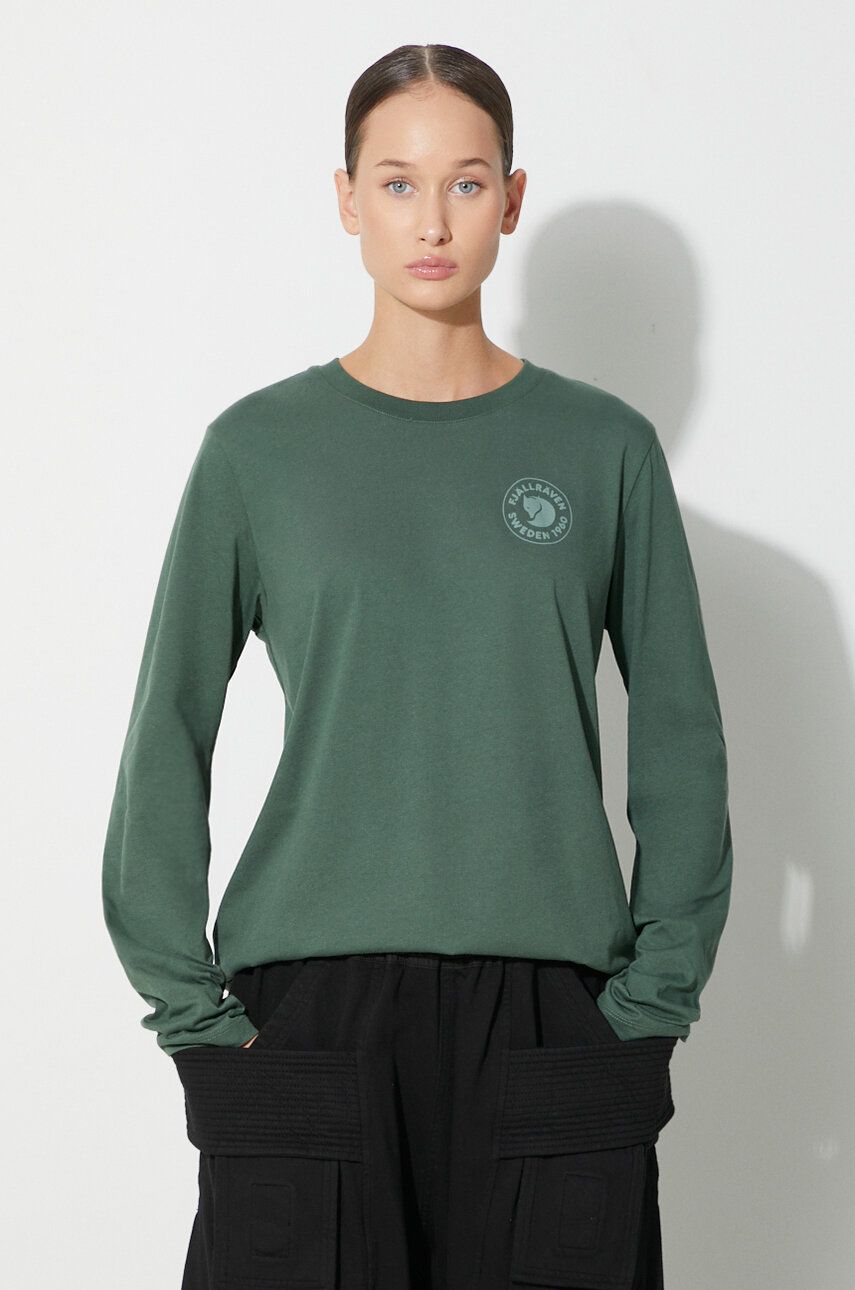Tričko FJÄLLRÄVEN 1960 Logo T-Shirt Long Sleeve Zelené | F86989.679, 0
