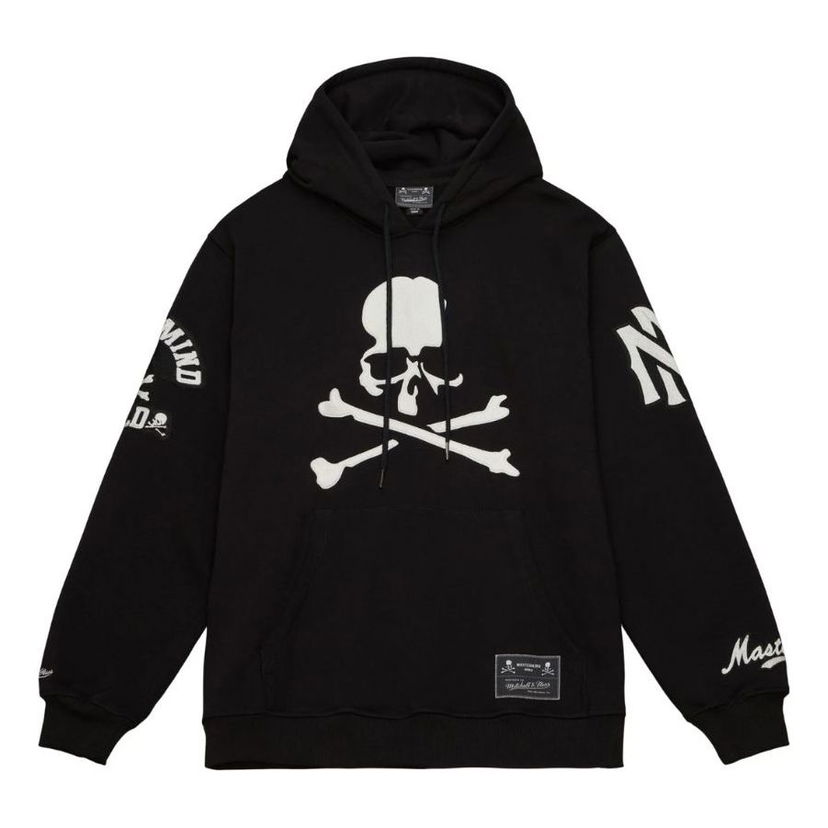 Mikina Mitchell & Ness Mitchell & Ness x Mastermind World Skull Logo Print Hoodie Čierna | OJPO7532-CLBYYPPPBLCK