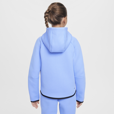 Mikina Nike Girls' Sportswear Tech Fleece Full-Zip Hoodie Modrá | HV8695-494, 1