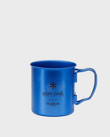 Home decor Snow Peak Titanium Single 450 Anodized Mug Modrá | MG-043BL-US, 1