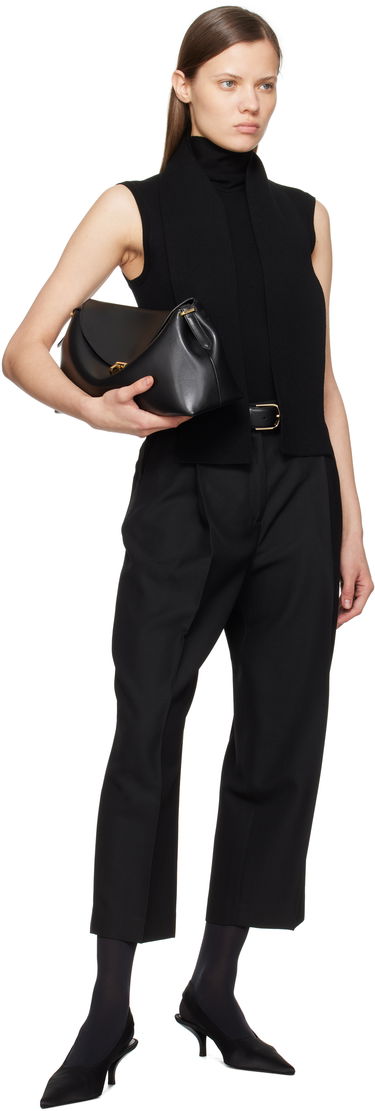 Nohavice TOTEME TOTEME Pleated Straight Trousers Čierna | 251-WRB0254-FB0026, 3