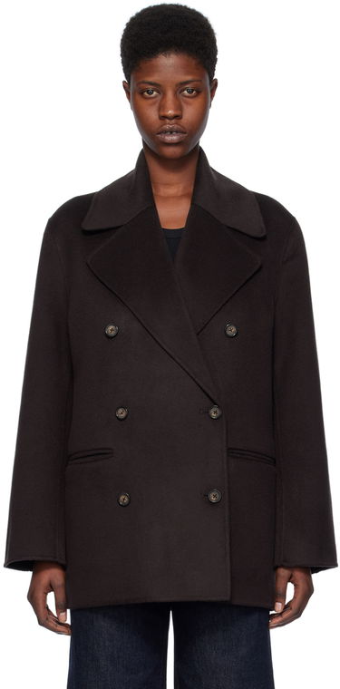 Kabáty TOTEME TOTEME Double-Faced Peacoat Hnedá | 241-WRO988-FB0006, 0