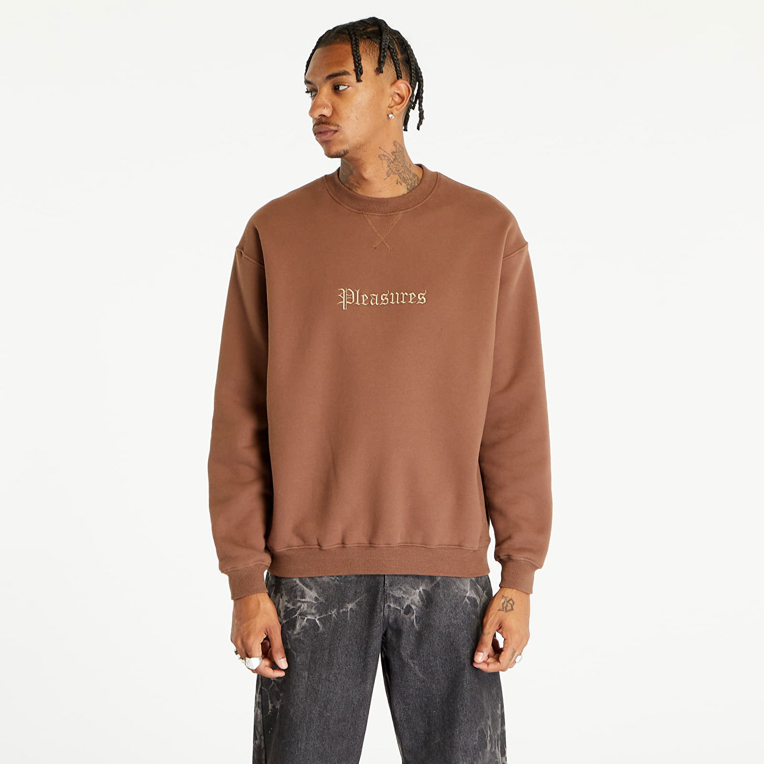 Mikina Pleasures Recipe Crewneck Brown Hnedá | P23F021 BROWN, 0