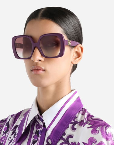 Slnečné okuliare Dolce & Gabbana Dolce & Gabbana Maiolica Gradient Square Sunglasses Fialová | VG4475VP48H9V000, 1