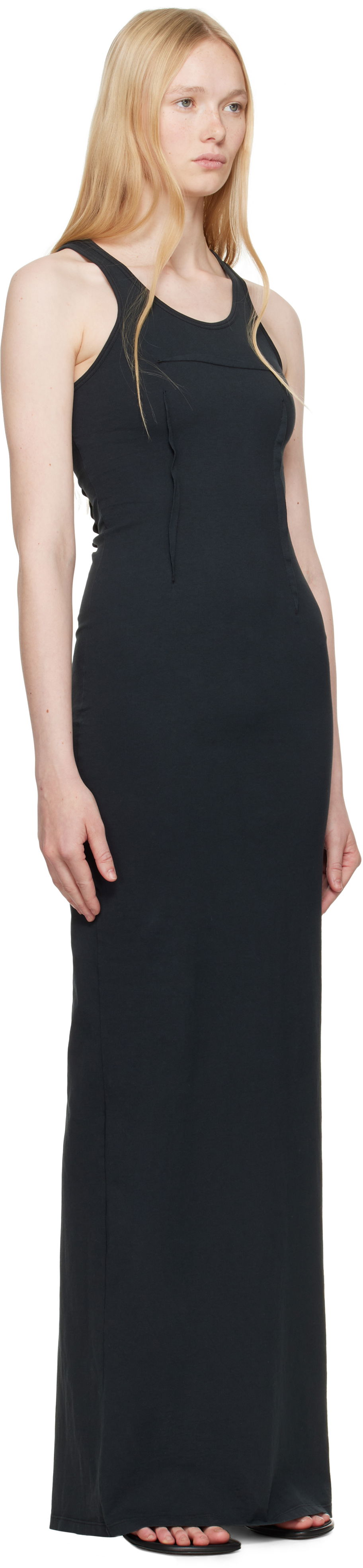 Šaty Maison Margiela MM6 Maison Margiela Heavy Cotton Jersey Maxi Dress Čierna | S62DG0048 M20108, 1