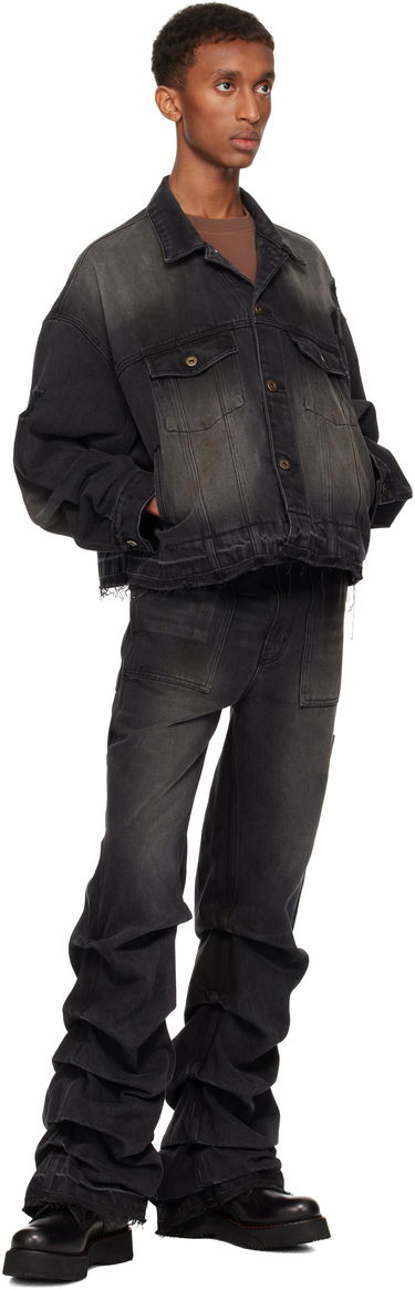 Bunda We11done Distressed Denim Jacket Čierna | WD-DJ3-24-310-U-BK, 3