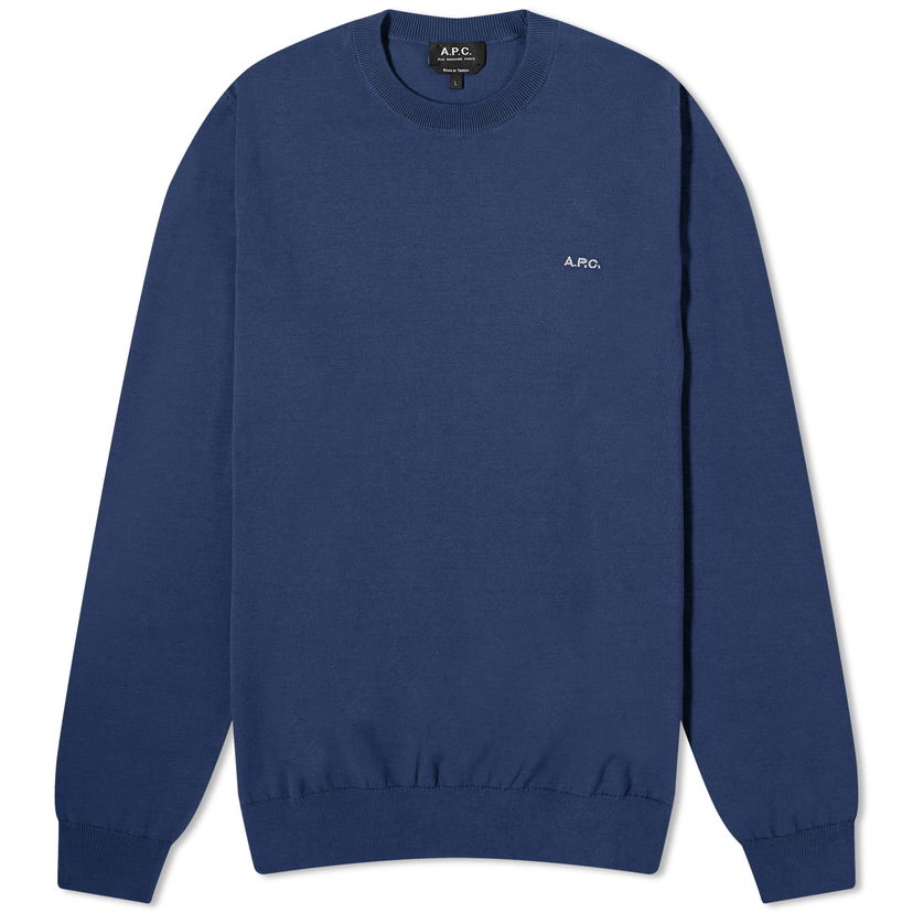 Sveter A.P.C. Mayeul Crew Sweater Navy | COEZJ-H23291-IAK