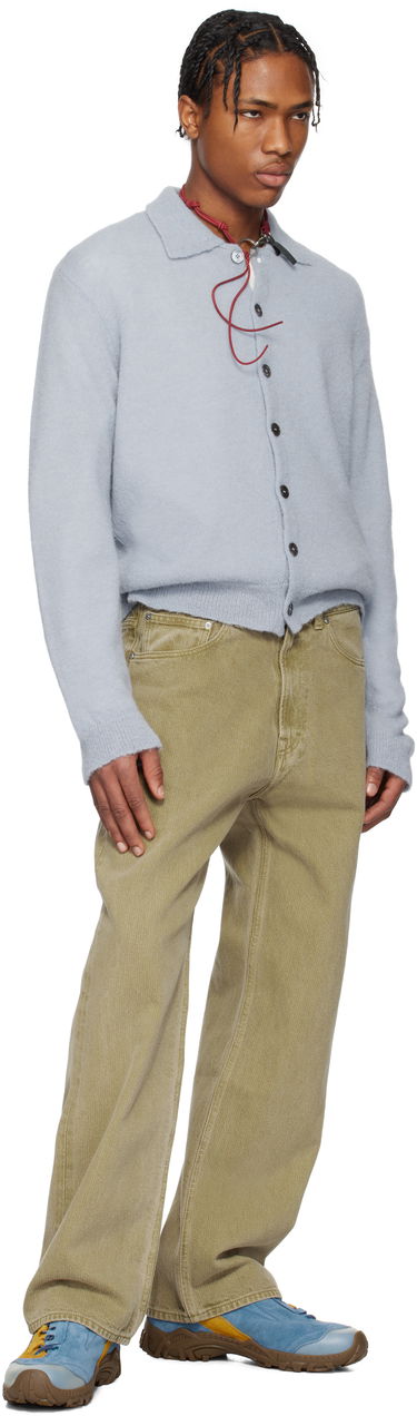 Sveter OUR LEGACY Our Legacy Evening Polo Cardigan Modrá | M2253EL, 3