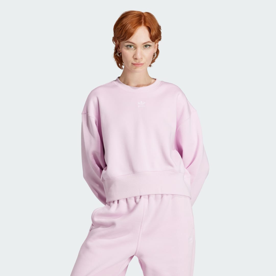 Mikina adidas Performance Essentials Crew Sweatshirt Ružová | IJ9771, 0