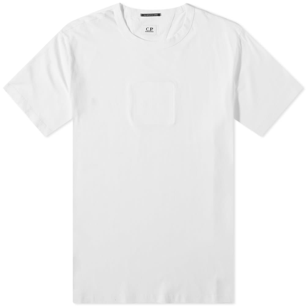 Tričko C.P. Company Metropolis Large Patch Logo Tee Biela | MTS051A-005100W103, 0