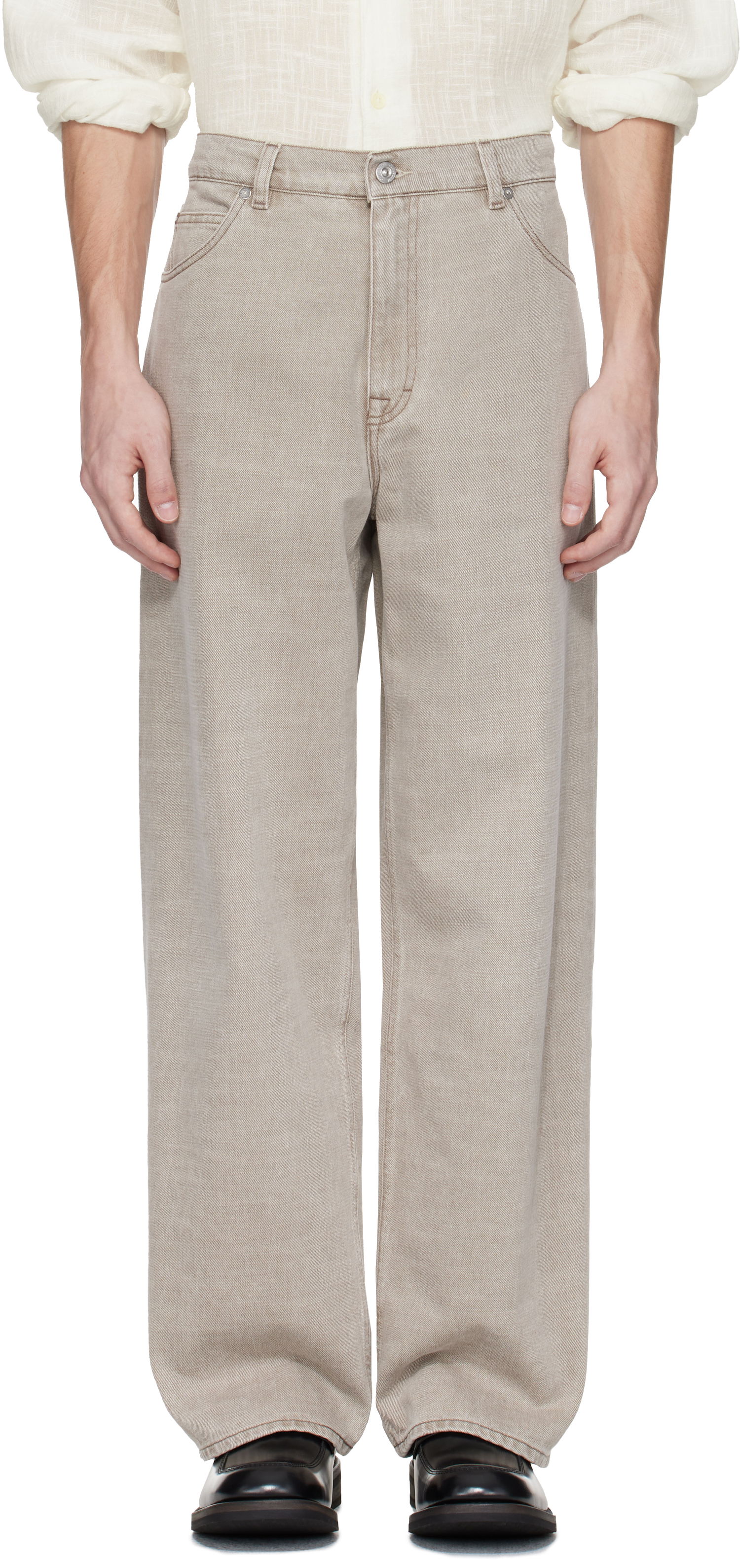 Džínsy OUR LEGACY OUR LEGACY Vast Cut Jeans Béžová | M2255VV, 0