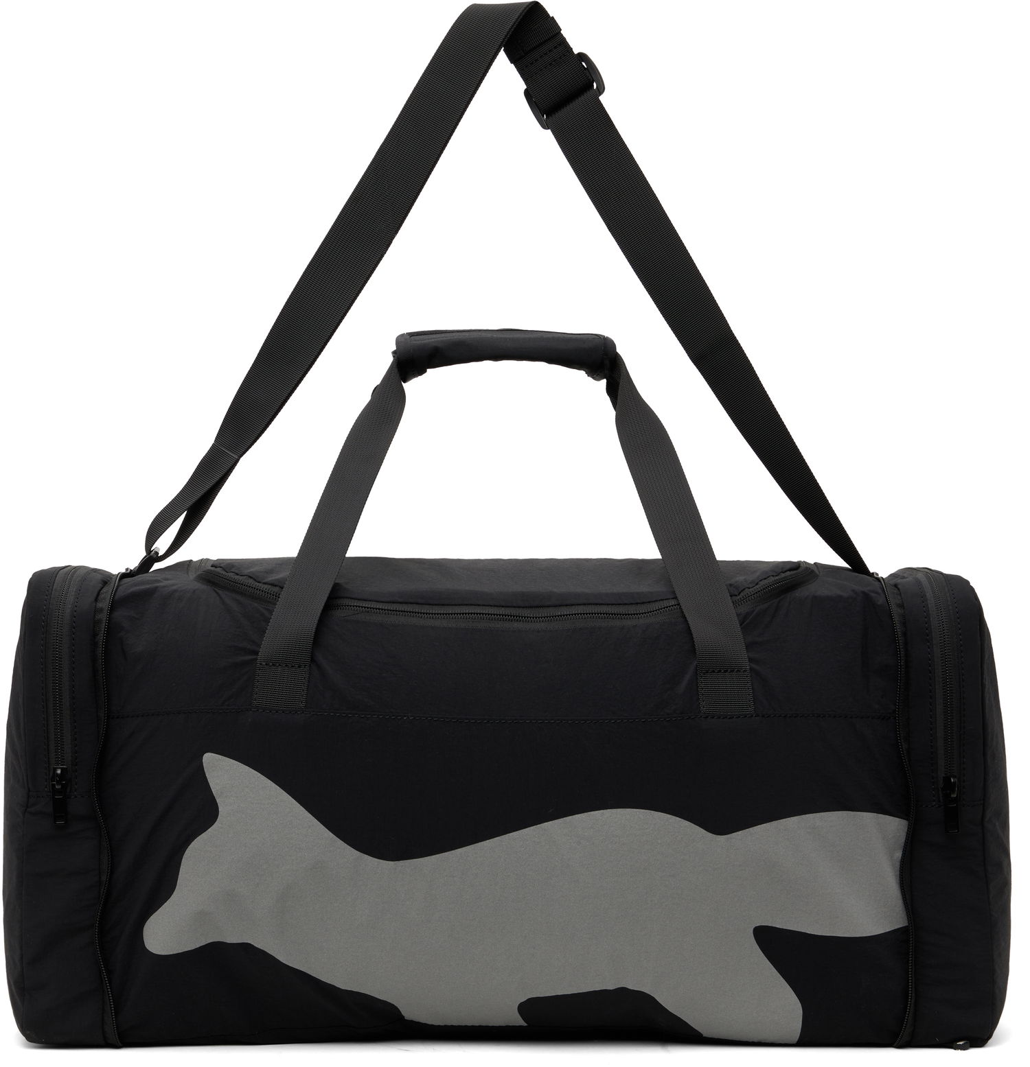 Cestovná taška MAISON KITSUNÉ Maison Kitsuné Flash Fox Weekender Packable Duffle Bag Čierna | OM05175WQ4034, 0