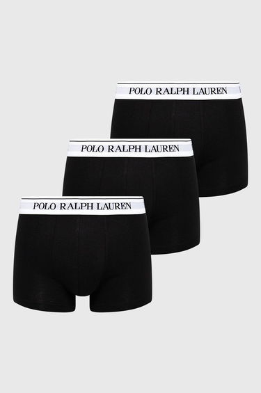 Boxerky Polo by Ralph Lauren 3Pack Classic Trunk Čierna | 714830299008, 0