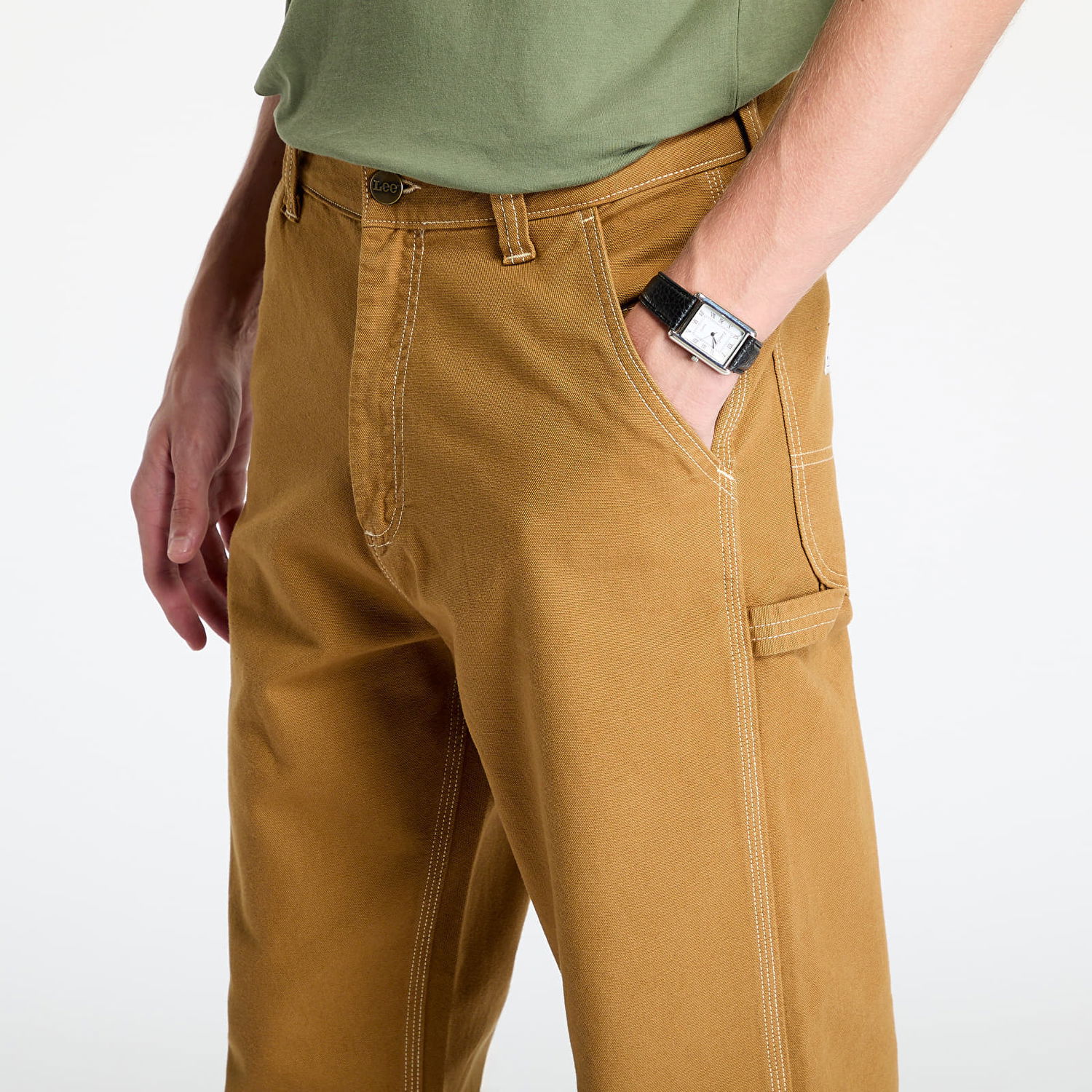 Nohavice Lee Pants Carpenter Glazed Ginger Oranžová | 112355781, 1
