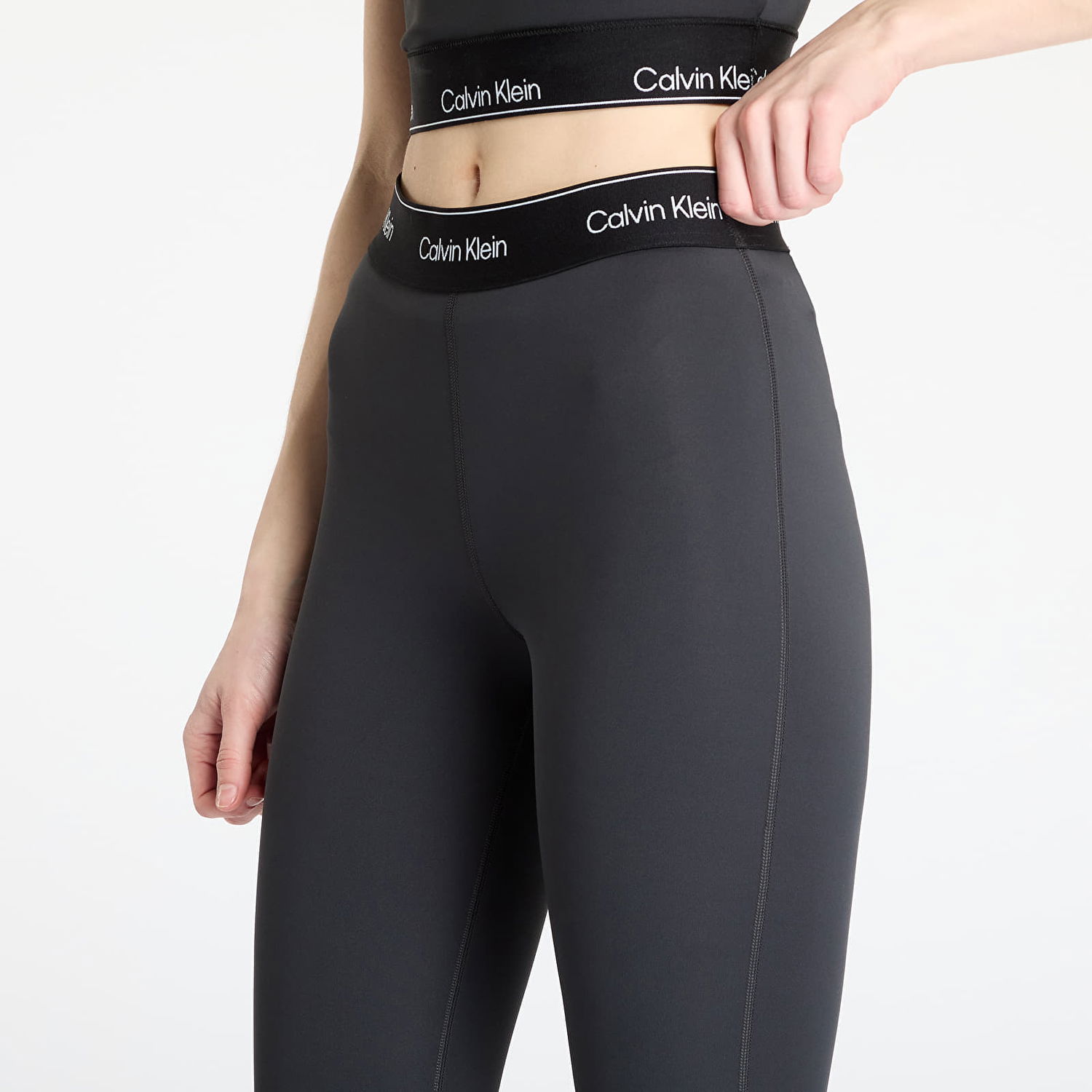 Legíny CALVIN KLEIN Calvin Klein Sport Modern Sport High Rise Leggings Šedá | LVGWS5L609 UB1, 1