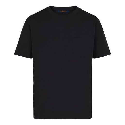 Tričko Louis Vuitton Half Damier Pocket Short Sleeve T-Shirt Čierna | 1A8HBP, 0