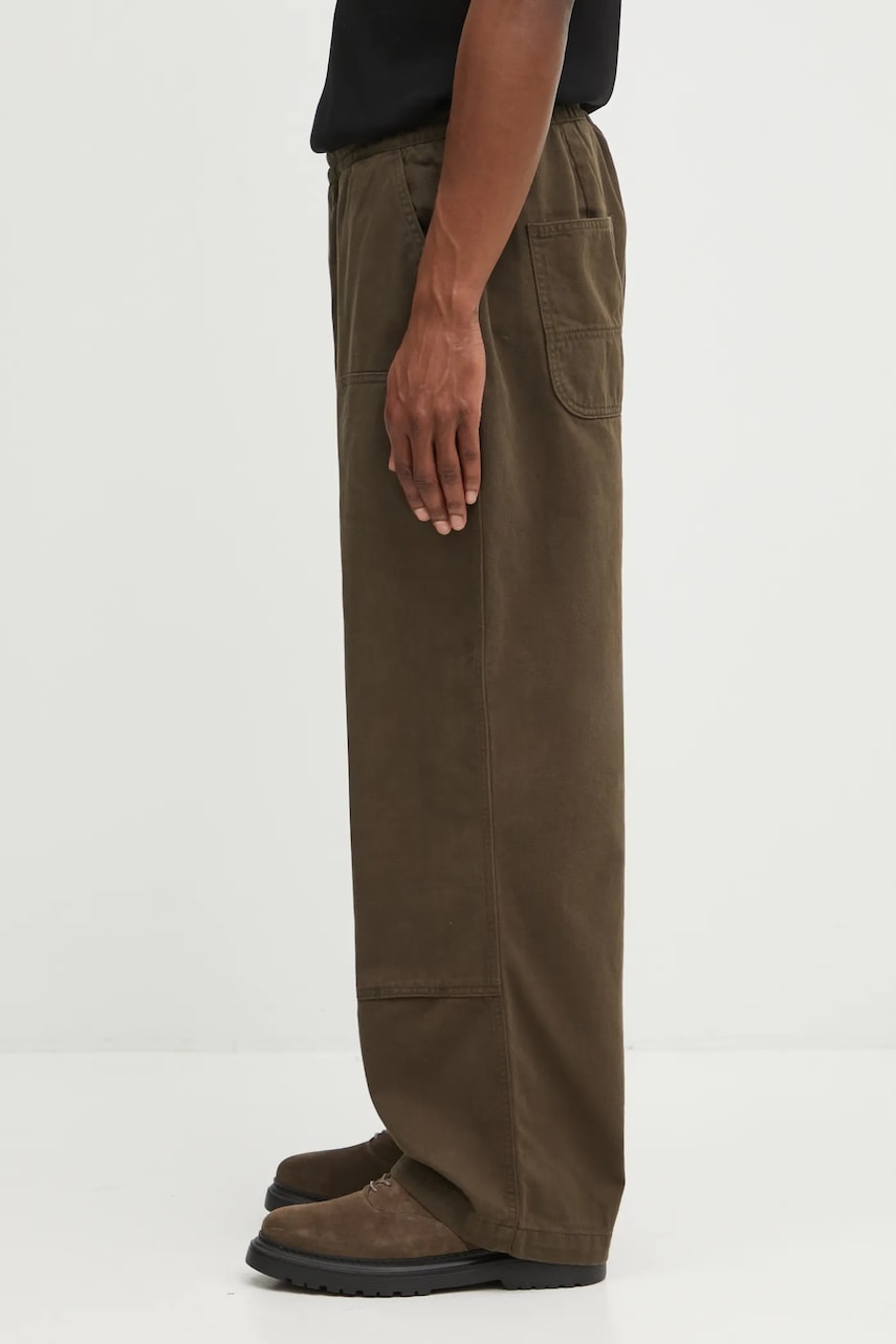 Nohavice Carhartt WIP Crawton Wide-Leg Cotton Pants with Patch Pockets Hnedá | I035657.63GD, 1