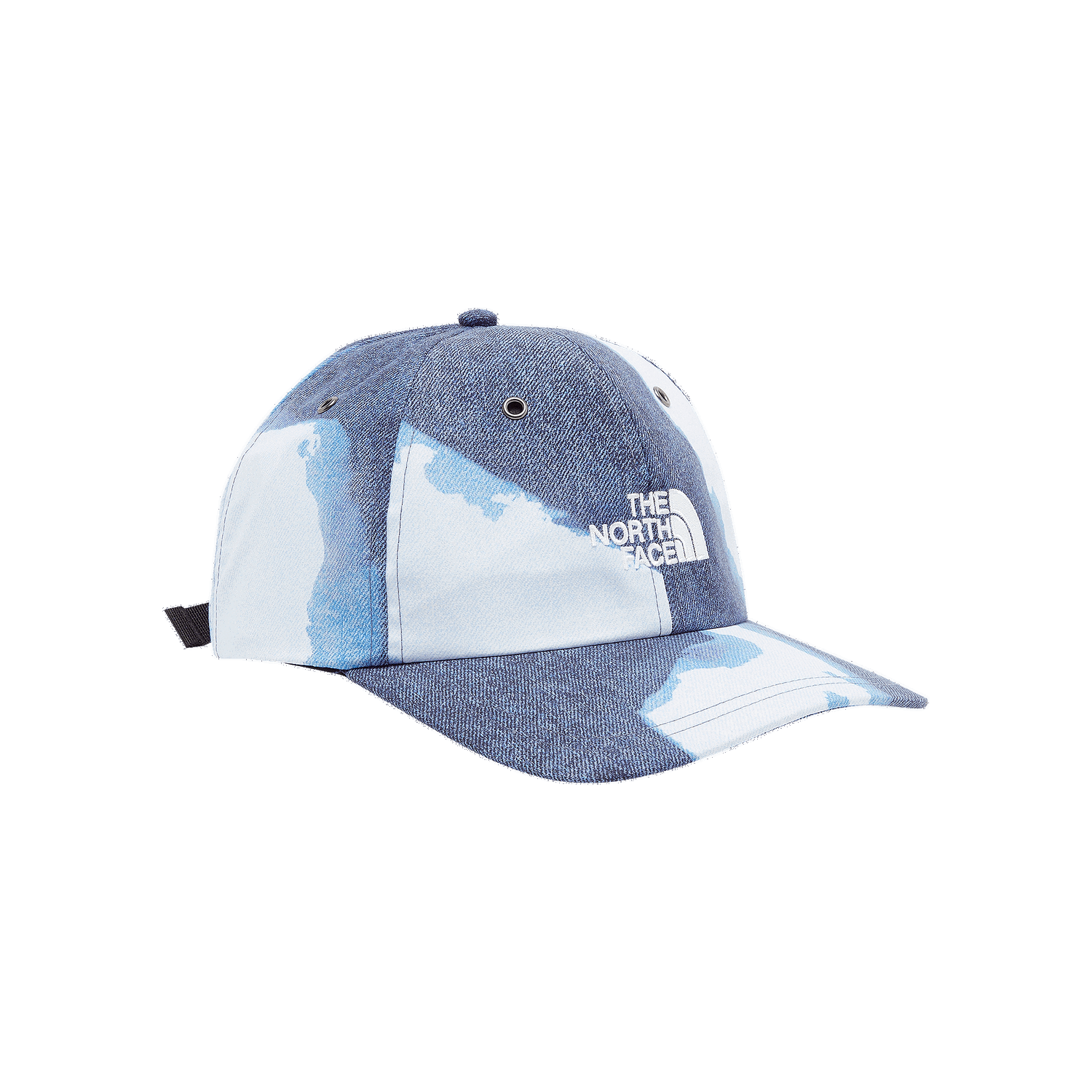 Šiltovka Supreme The North Face x Bleached Denim Print 6-Panel Modrá | FW21H12 INDIGO, 0