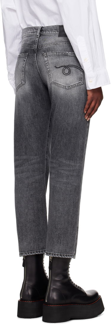 Džínsy R13 R13 Straight-Leg Boyfriend Jeans Šedá | R13W5083-D137C, 2