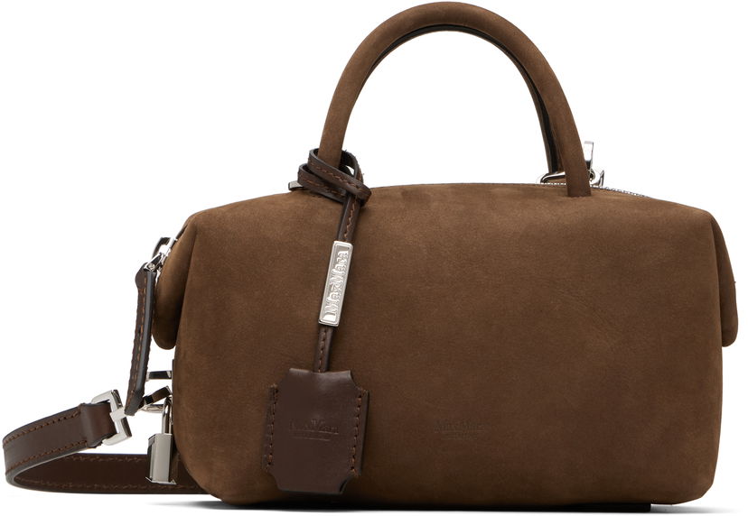 Kabelka Max Mara Max Mara Suede Holdall Bag Hnedá | 2524516161600