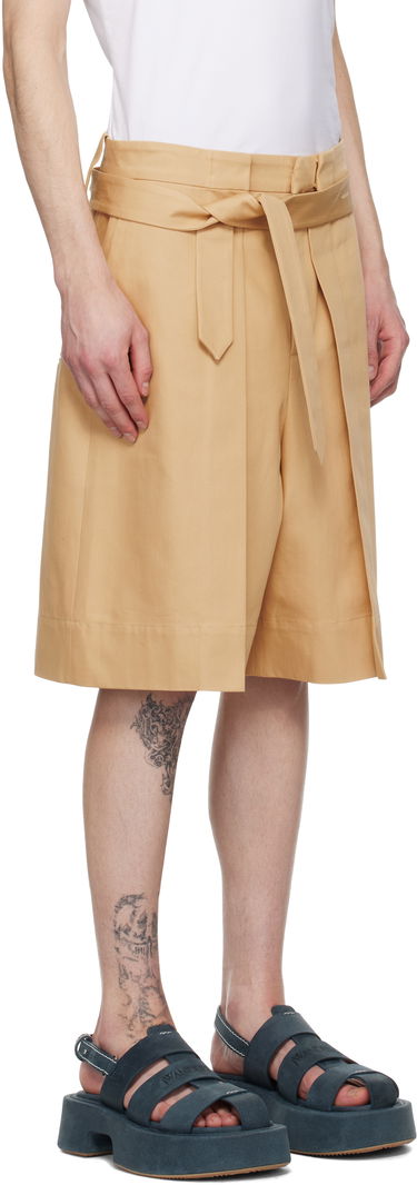Šortky JW Anderson JW Anderson Folded Front Pleat Shorts Béžová | SR0107-PG1713, 1