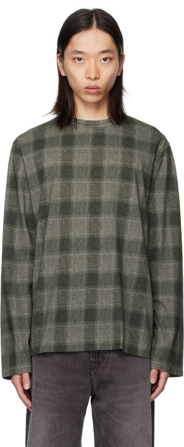 Tričko OUR LEGACY Our Legacy Box Check Long Sleeve T-Shirt Zelené | M4256BO, 0