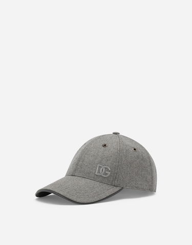 Šiltovka Dolce & Gabbana Dolce & Gabbana Flannel Baseball Cap with DG Logo Šedá | GH897ZFU21QS8291, 0