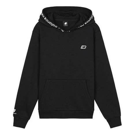 Mikina New Balance Essentials Stacked Logo Hoodie Čierna | AMT03340-BK