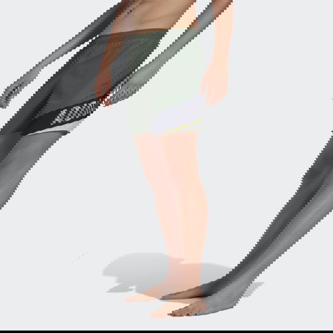 Plavky adidas Performance Printed Swim Shorts Zelené | HH9490, 1