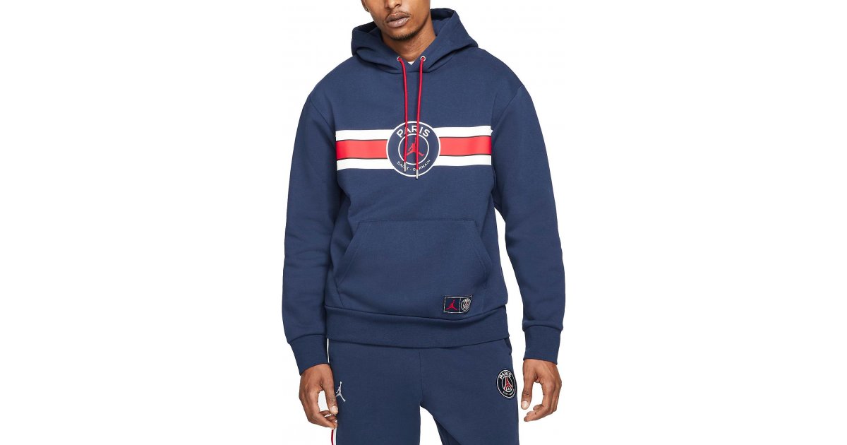 Mikina Jordan Paris Saint-Germain Fleece Pullover Hoodie Navy | dj3928-410, 1