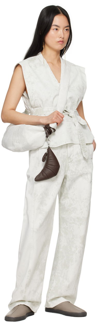 Nohavice LEMAIRE Lemaire Twisted Belted Jeans Biela | PA326 LD1011, 3