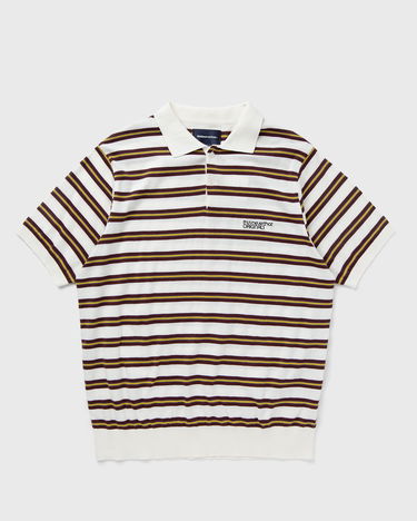 Polo tričko thisisneverthat Striped Knit Polo Béžová | TN241KKNPK02IVR, 0