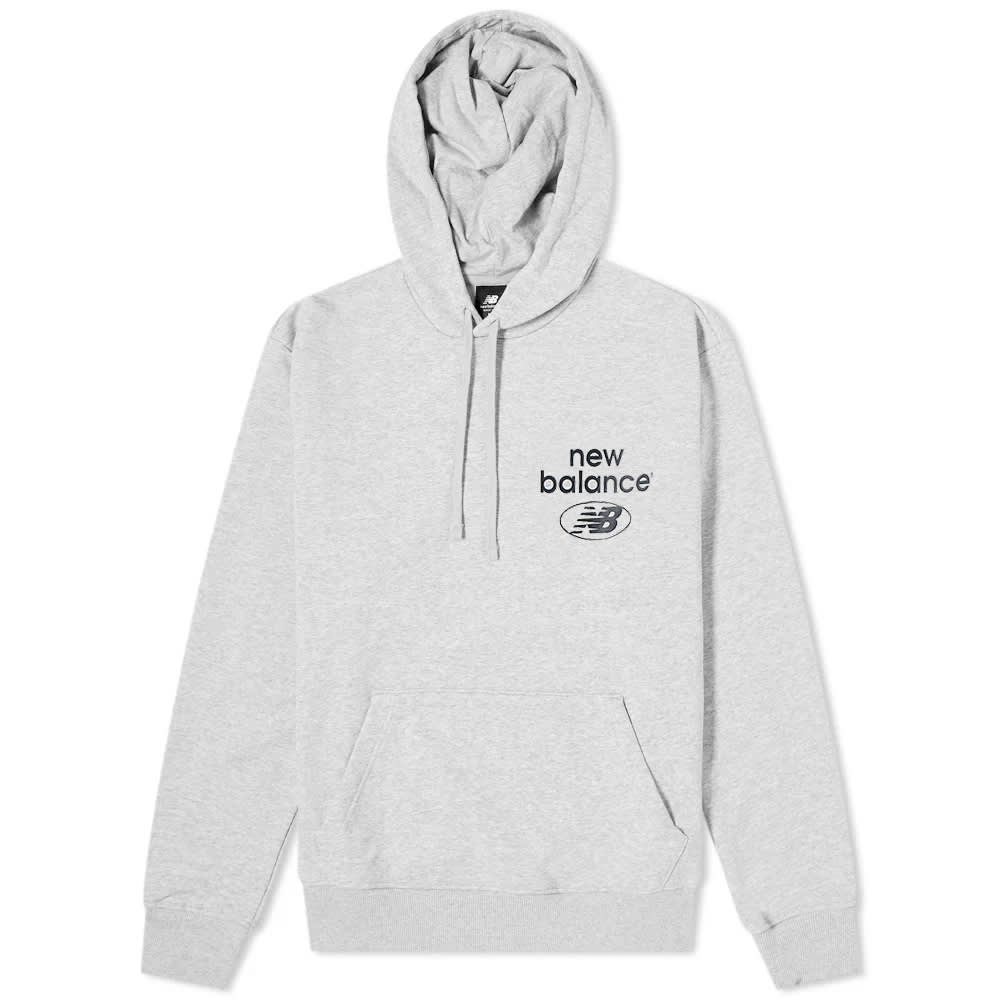 Mikina New Balance Essentials Hoody Šedá | MT31514-AG, 0