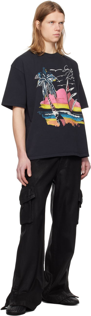 Tričko Rhude Rhude Saint-Rhude Graphic T-Shirt Čierna | RHPS25TT04012, 3