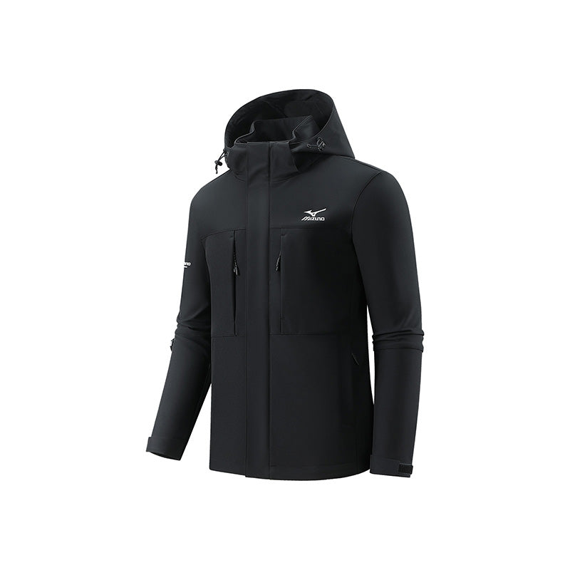 Vetrovka Mizuno Men's Hooded Sport Jacket Čierna | A2CC3502