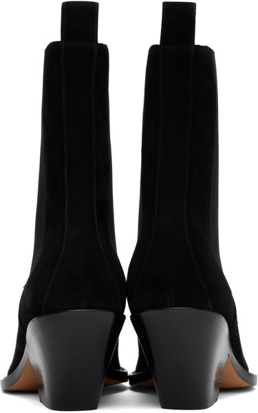 Tenisky a topánky Khaite KHAITE Austin Suede Ankle Boots Čierna | F1092-849, 1