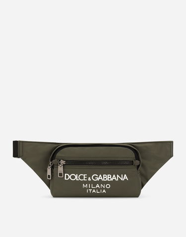 Ľadvinka Dolce & Gabbana Small Nylon Belt Bag Zelené | BM2218AG1828N597, 0