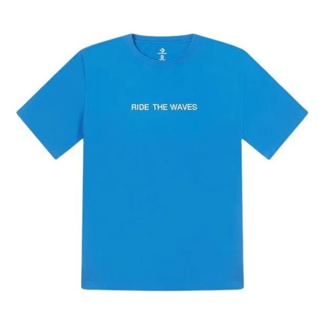 Tričko Converse Summer Verbiage T-Shirt Modrá | 10027218-A02