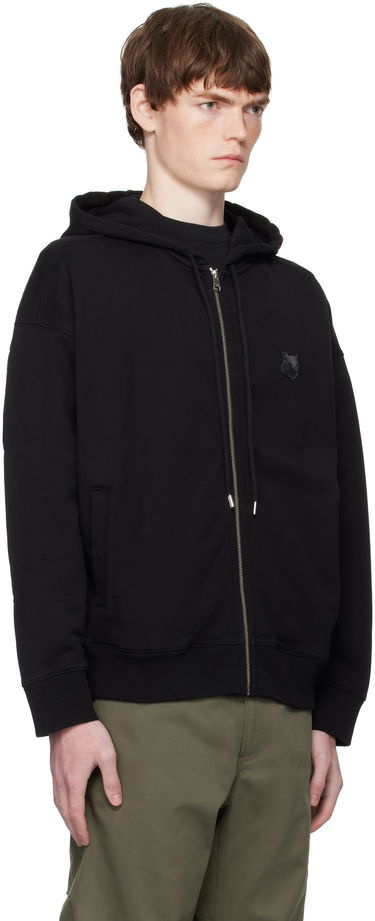 Mikina MAISON KITSUNÉ Kitsuné Fox Head Patch Oversize Fullzip Hoodie Šedá | PM02138KM0340, 4