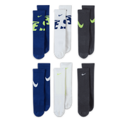 Everyday Cushioned Crew Graphic 6-Pack Socks