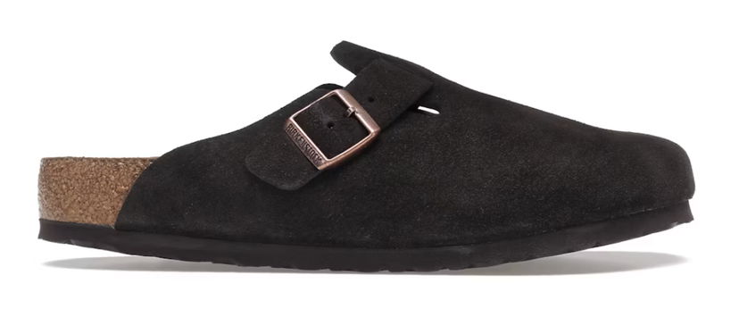 Tenisky a topánky Birkenstock Boston Soft Footbed Suede Mocha Čierna | 0660463